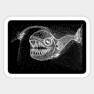 Fish from depths dark Sticker